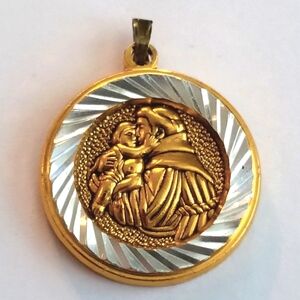 Medal pendant The Franciscan's St Anthony Guild Medallion medal Religious